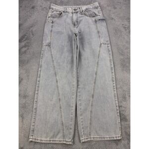 Manfinity Jeans Men S 32x32 Blue‎ Stone Wash Wide Leg Denim Y2K 90's